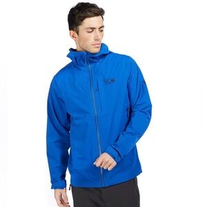Mountain Hard Wear Men’s L. Nylon Full Zip Light Windbreaker Blue Jacket Hiking